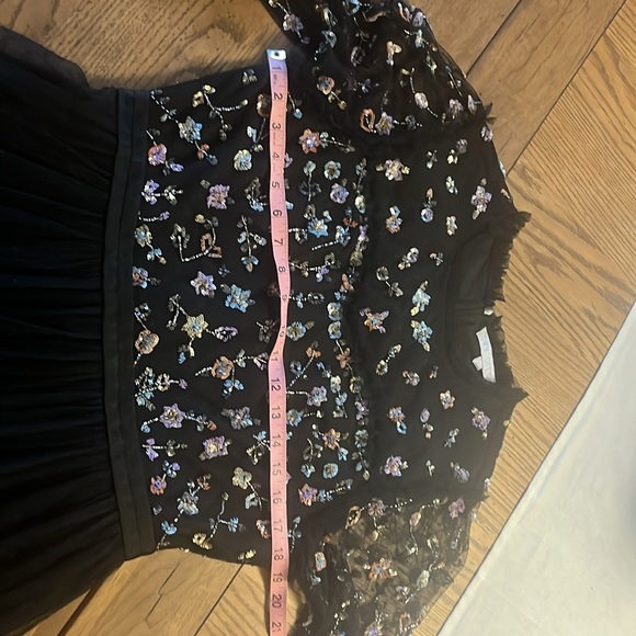 Ivy City Co. Black Floral Wedding Dress - Picture 7 of 8